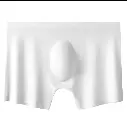 White Ice Silk Boxer – Lightweight, Seamless & Sweat-Proof