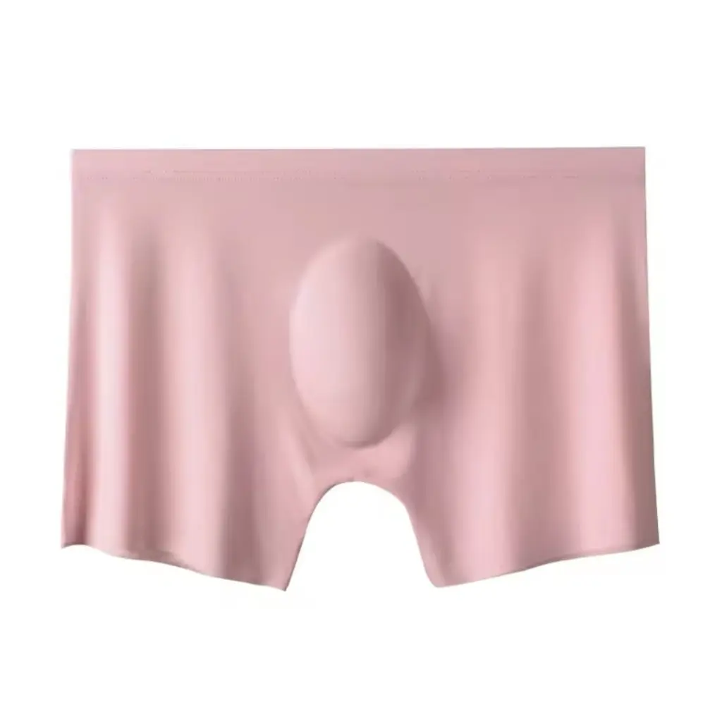 Blush Pink Ice Silk Boxer – Ultra-Soft & Odor-Resistant