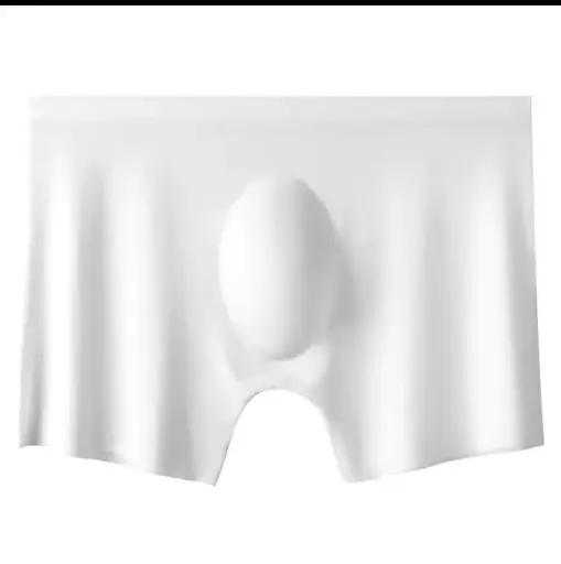 White Ice Silk Boxer – Lightweight, Seamless & Sweat-Proof